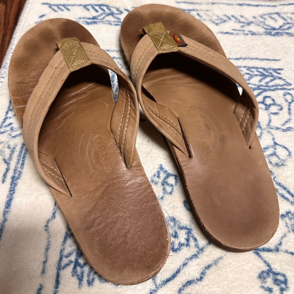 Rainbow Flip Flops